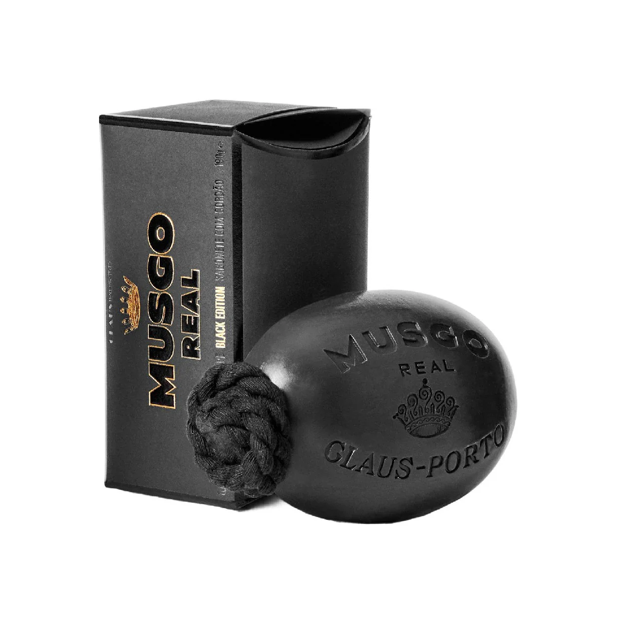 Musgo Real Soap On A Rope Black Edition